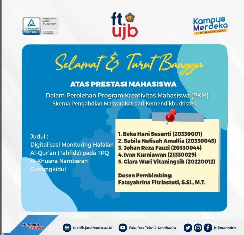 pkm informatika ujb 2023