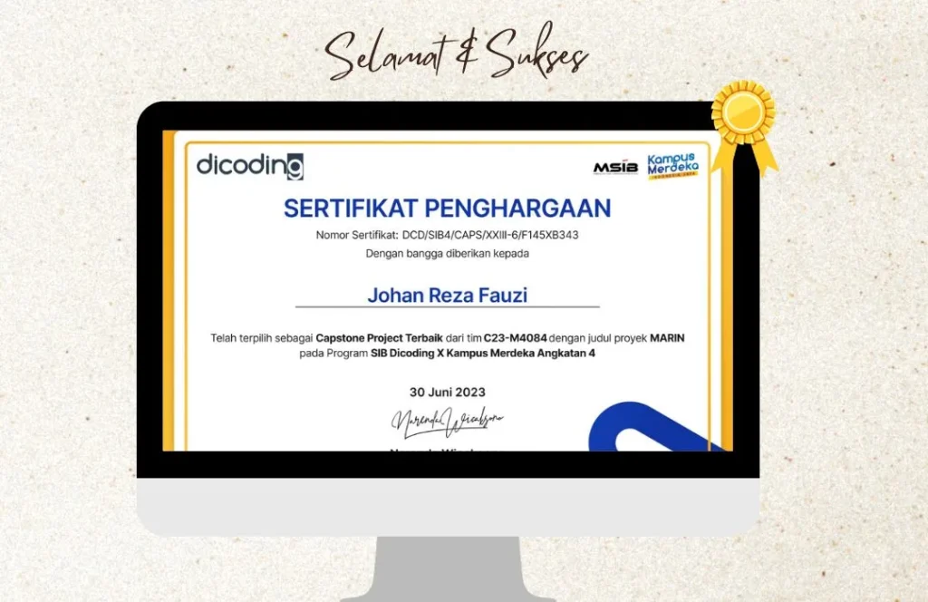 Prestasi Mahasiswa: Mahasiswa Informatika Universitas Janabadra Raih Gelar Capstone Project Terbaik Program SIB Dicoding X Kampus Merdeka
